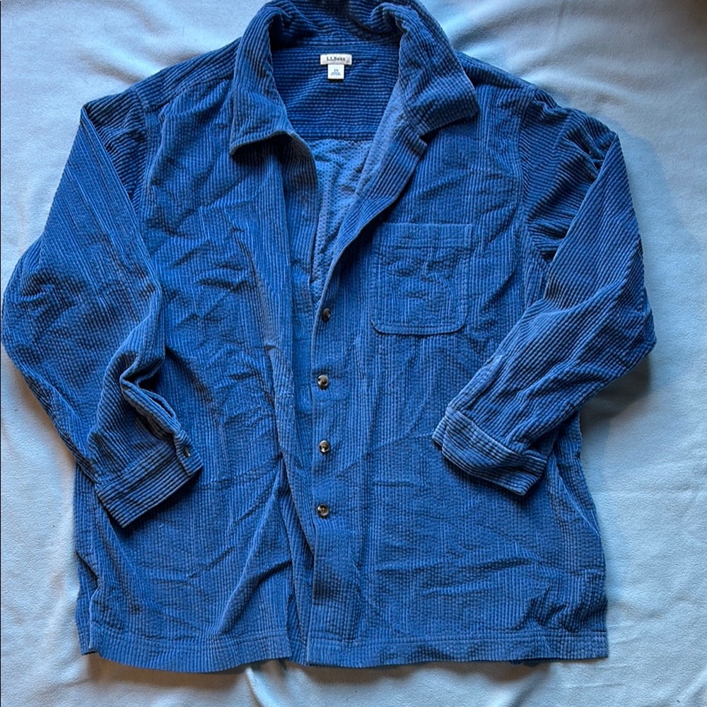 LL Bean Women's Blue Corduroy Jacket